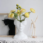 room decor statues and sculptures Decoration desk accessories human face statue ceramic vase figurines for interior Figurine