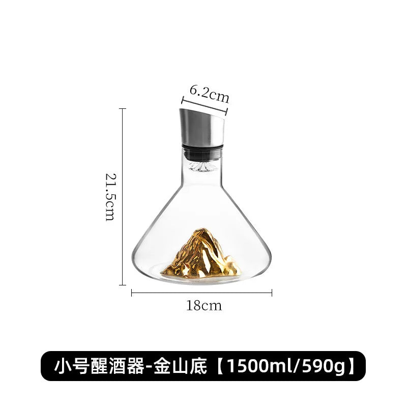 Handmade Crystal Whisky Decanter – Contemporary Home Bar Essential for Cocktail Shakers