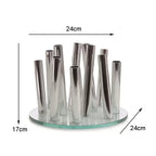 Acrylic & Stainless Steel Statement Vase | Hotel-Grade Luxury Décor