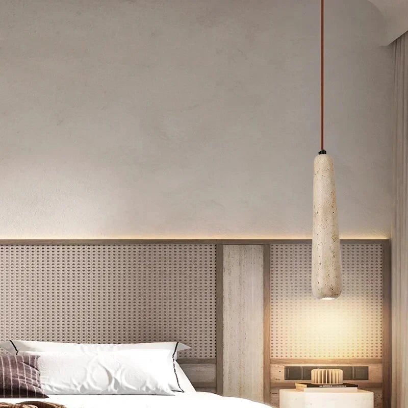 New Retro LED Japanese Cave Stone Chandelier Warm Amber Glow Limited Edition