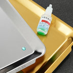 304 Stainless Steel Plate Rectangular Plate Golden Tray Craft Decoration Barbecue Plate Western Food Snack Plate Flat Plate