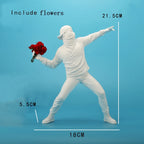 Modern Flower Thrower Figurine