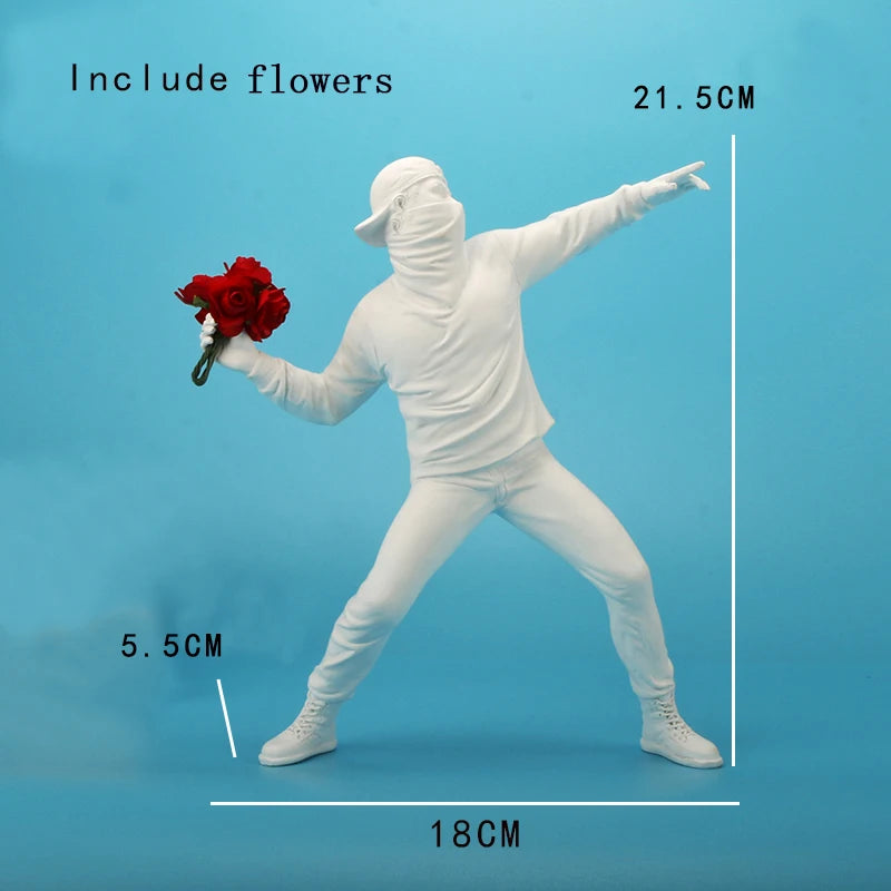 Modern Flower Thrower Figurine