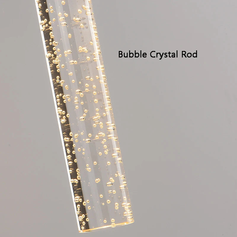 Crystal Rod LED Wall Sconce — Nordic Bubbles
