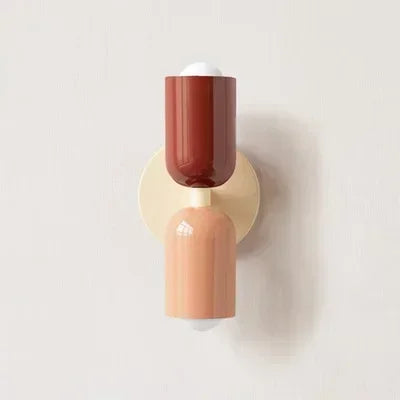 Macaron Wall Light | Nordic Bedside & Corridor Lamp | Colourful LED | E27