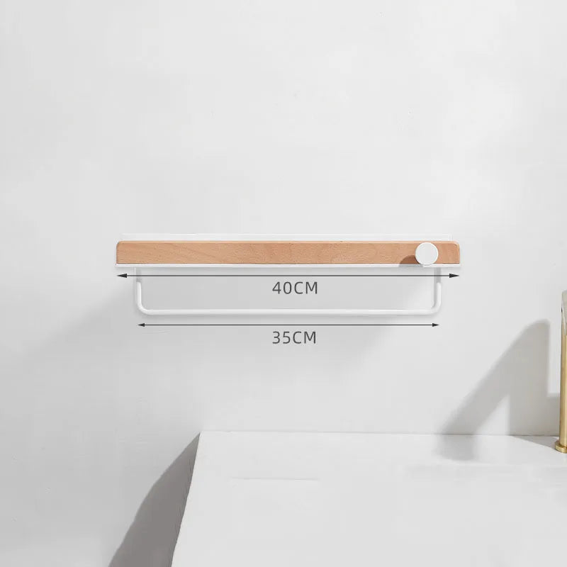 Aluminium Alloy Premium Edition Bathroom Wall Shelf White