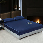 Lan Duo Mao Satin Flatsheet Set Solid Colour Boutique Edition