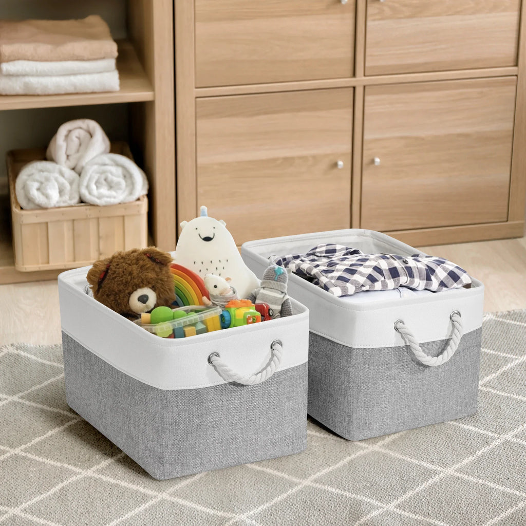 Storage Bins, Foldable Storage Cubes,Fabric Cubes Storage Basket, Decorative Storage Basket for Home, Shelves Organizers