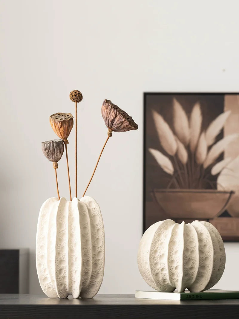Minimalist White Porcelain Vase | Luxury Ceramic Home Décor