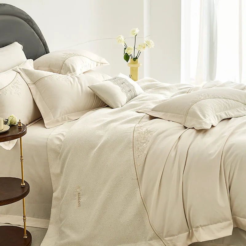 Svetanya Egyptian Cotton Jacquard Bedding Set 1200TC Elite
