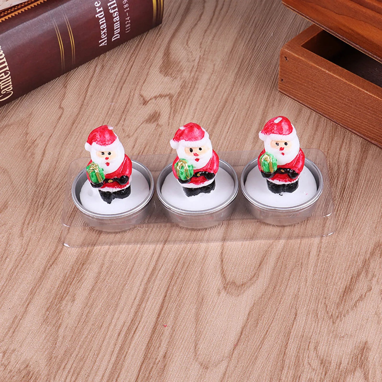 Christmas Tree Scented Candle Handmade Santa Claus Cute Soy Wax Candles Snowman Wedding Candles Home Decoration Party Xmas Gifts
