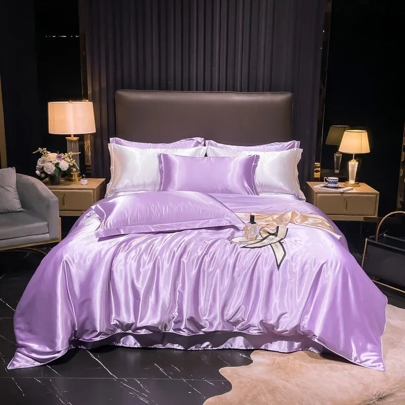 Lan Duo Mao Silk Blend Duvet Cover Set Mulberry Silk Edition