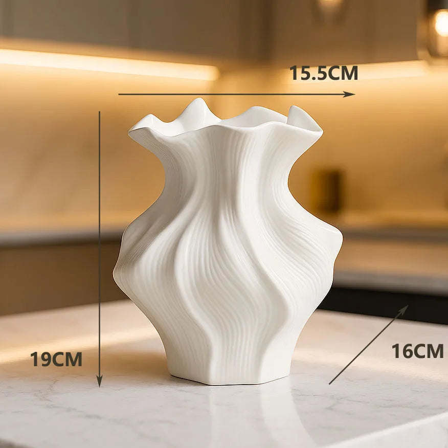 Artisan Black & White Ceramic Vase | Creative Luxury Home Décor