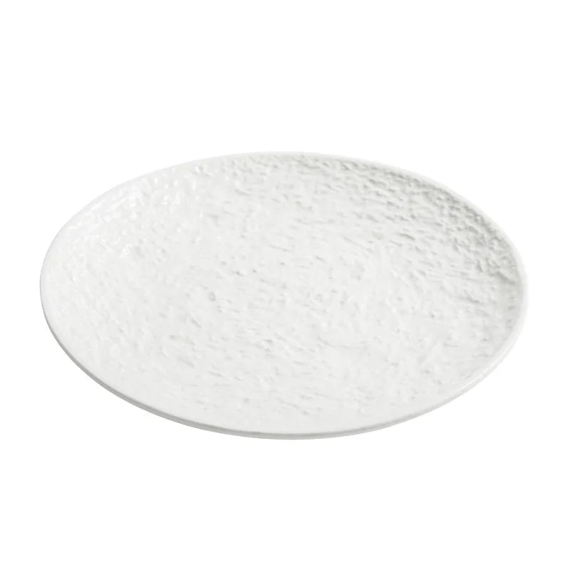 French plate White ceramic plate new flat plate Steak Household high-end Japanese and Western food