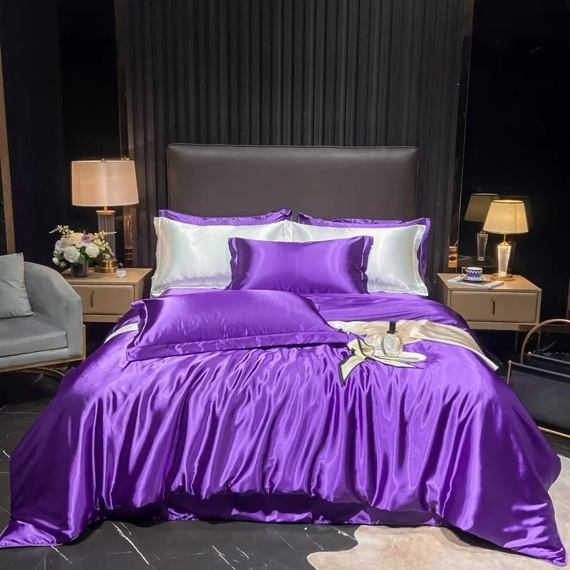 Lan Duo Mao Silk Blend Duvet Cover Set Mulberry Silk Edition