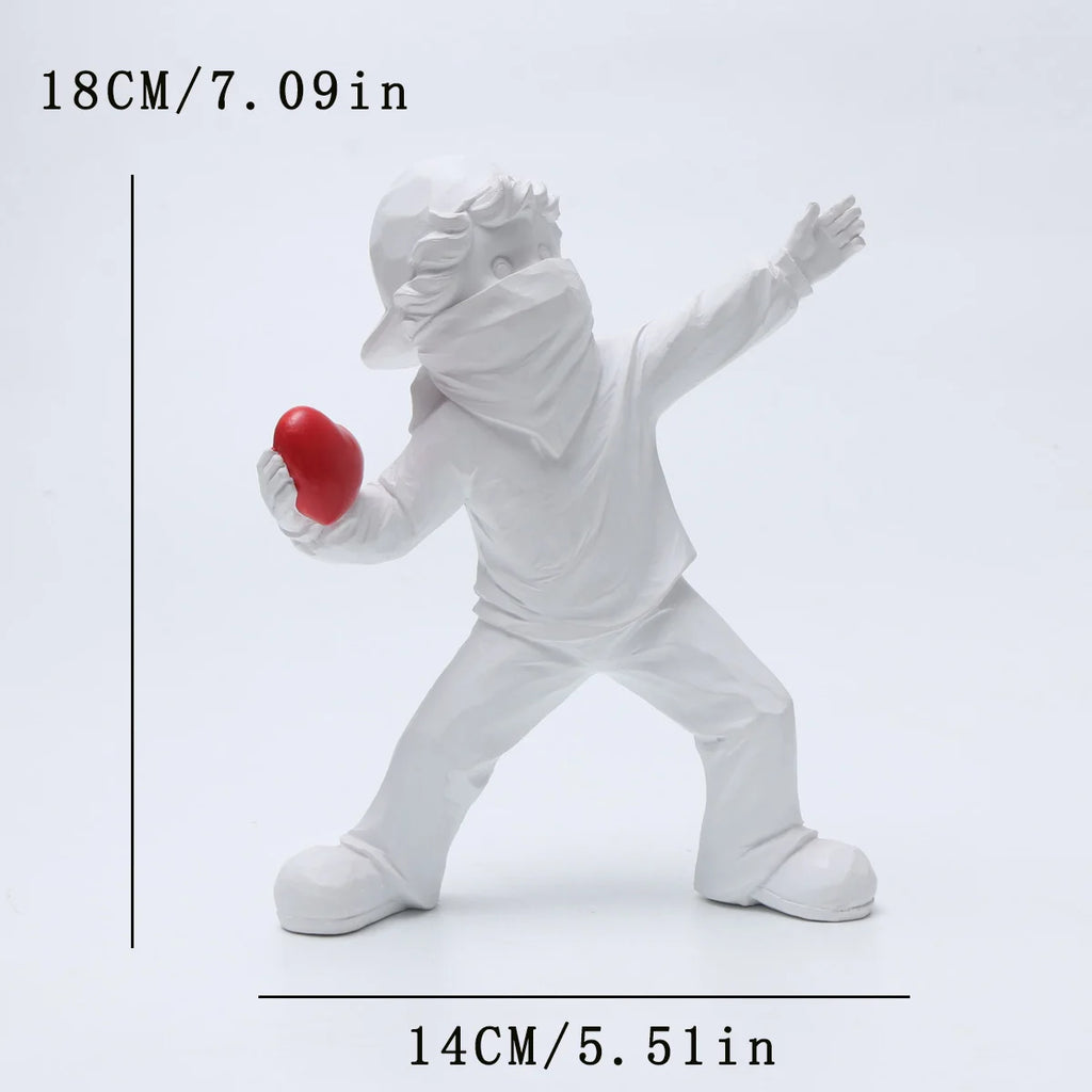 Modern Flower Thrower Figurine