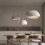 Wabi-Sabi Pendant Light | Modern LED Chandelier | White & Grey | 30–60cm