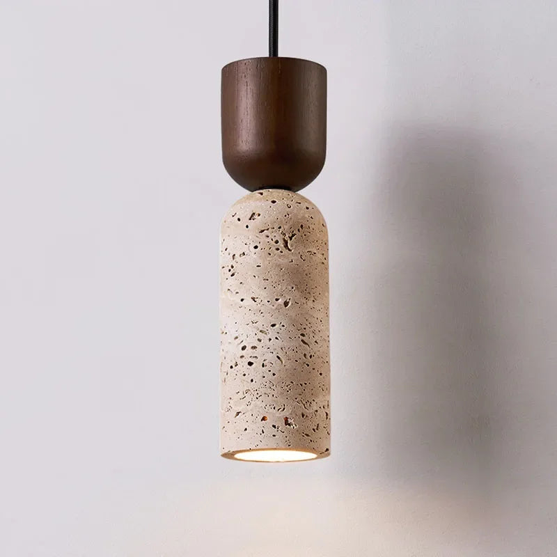 Pumous Pendant Light M069 Japanese Wabi Sabi Stone Chic Edition