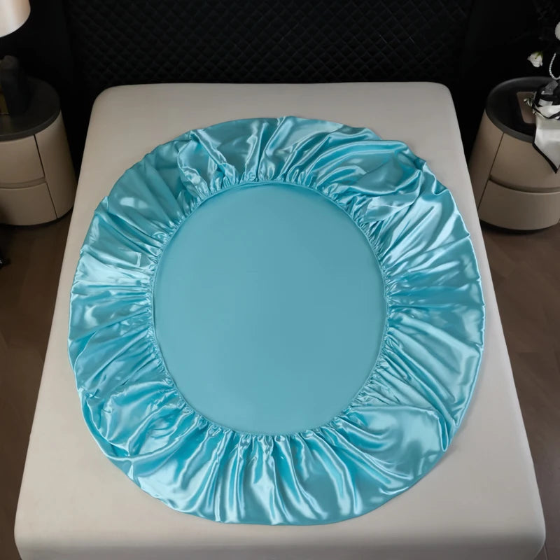 Lan Duo Mao Luxury Satin Fitted Sheet Elite Rayon Finish