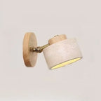 Yellow Cave Stone Japanese Wabi Sabi Rotatable Bedside Wall Lamp Limited Edition
