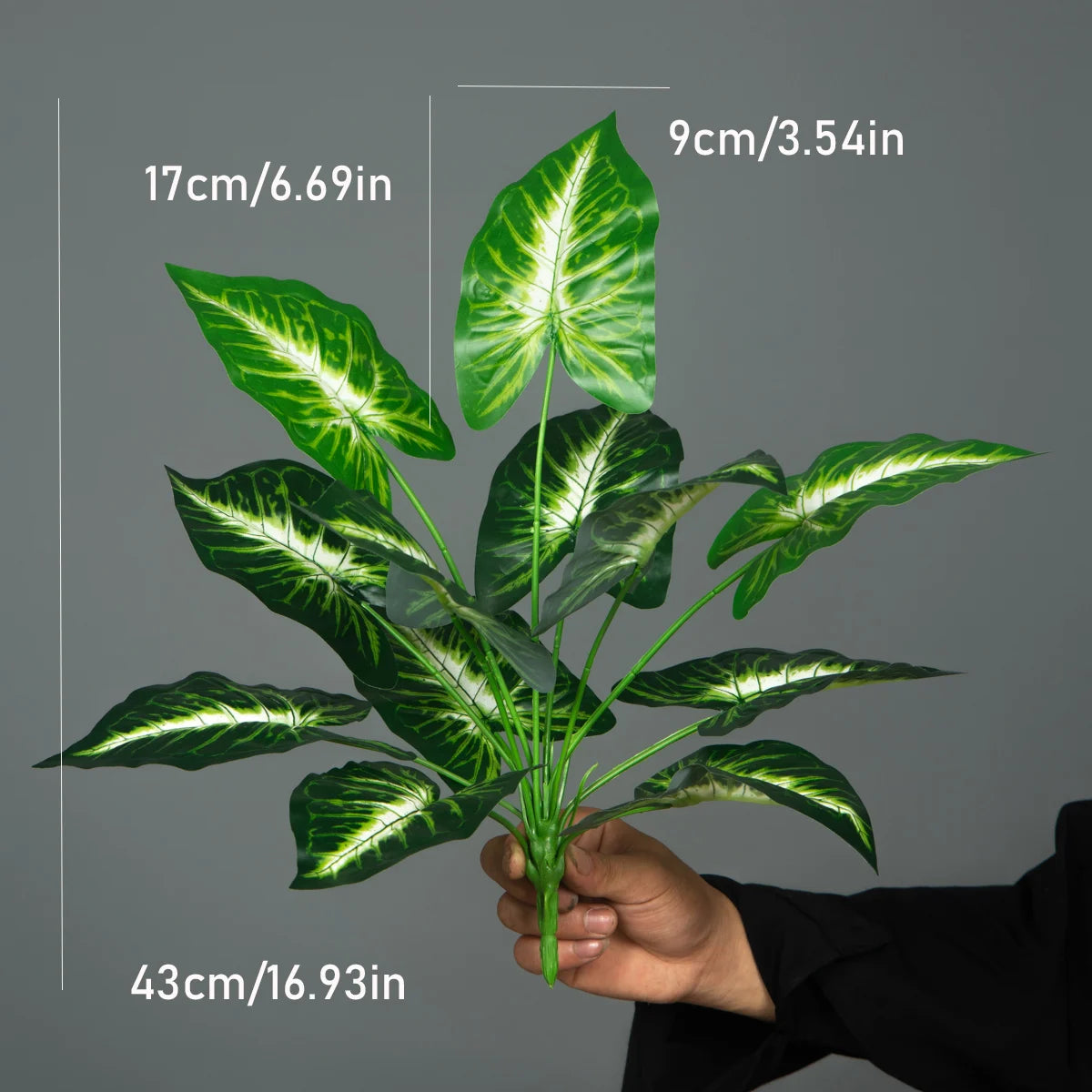 Monstera Tropical Leaf Stem | Luxury Artificial Plant for Interior Styling