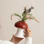 Mushroom Cap Porcelain Vase | Organic Luxury Home Décor