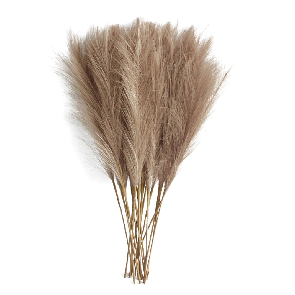 Six Pieces Artificial Pampas Grass For DIY Floral Arrangements Wedding Decor