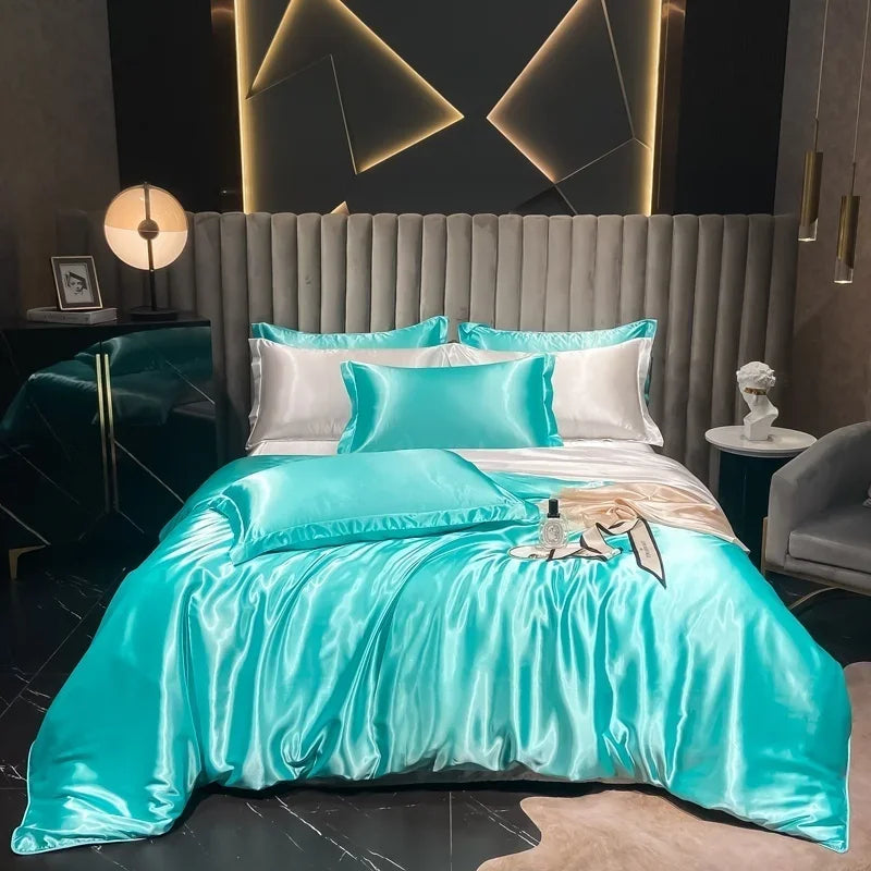 Lan Duo Mao Silk Blend Duvet Cover Set Mulberry Silk Edition