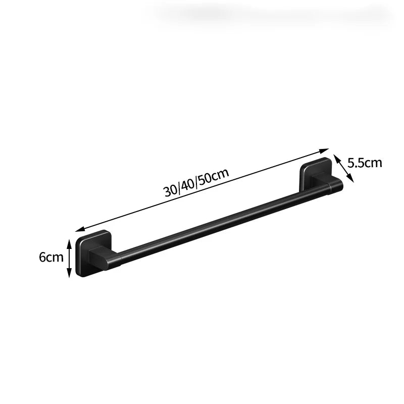 Luxury Aluminium Bathroom Hooks – Self-Adhesive Towel Hooks for Bathroom