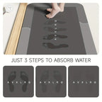 Diatomaceous Earth Bath Mat Super Absorbent Non Slip Fast Drying Soft Floor Mat for Bathroom Shower Laundry Bedroom Kitchen RV