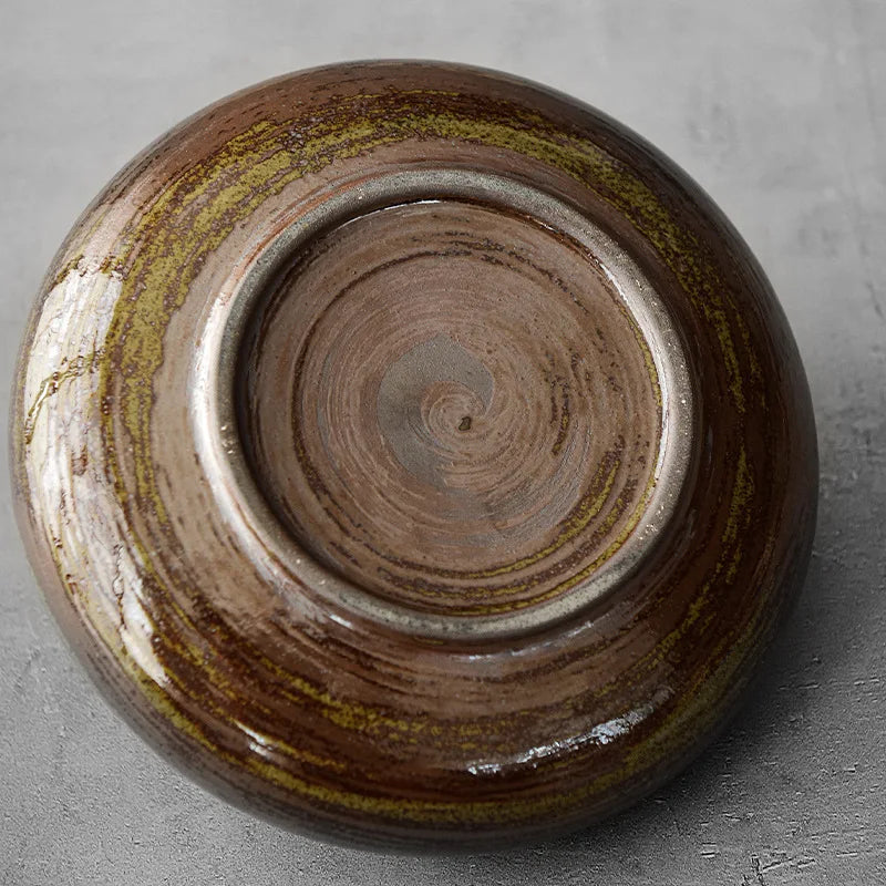 Ceramic Flat-Mouth Vase | Sculptural Porcelain Vessel for Luxury Floral Arrangements