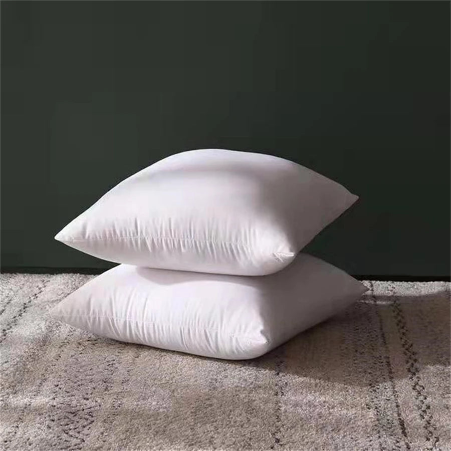 Classic 45x45cm Solid Color Cushion Core Soft Head Pillow Inner PP Cotton Filling Funny Health Care Customized Cushion Filler