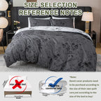 Bamboo Leaf Print Duvet Cover Set – 3-Piece Soft Polyester Bedding Collection