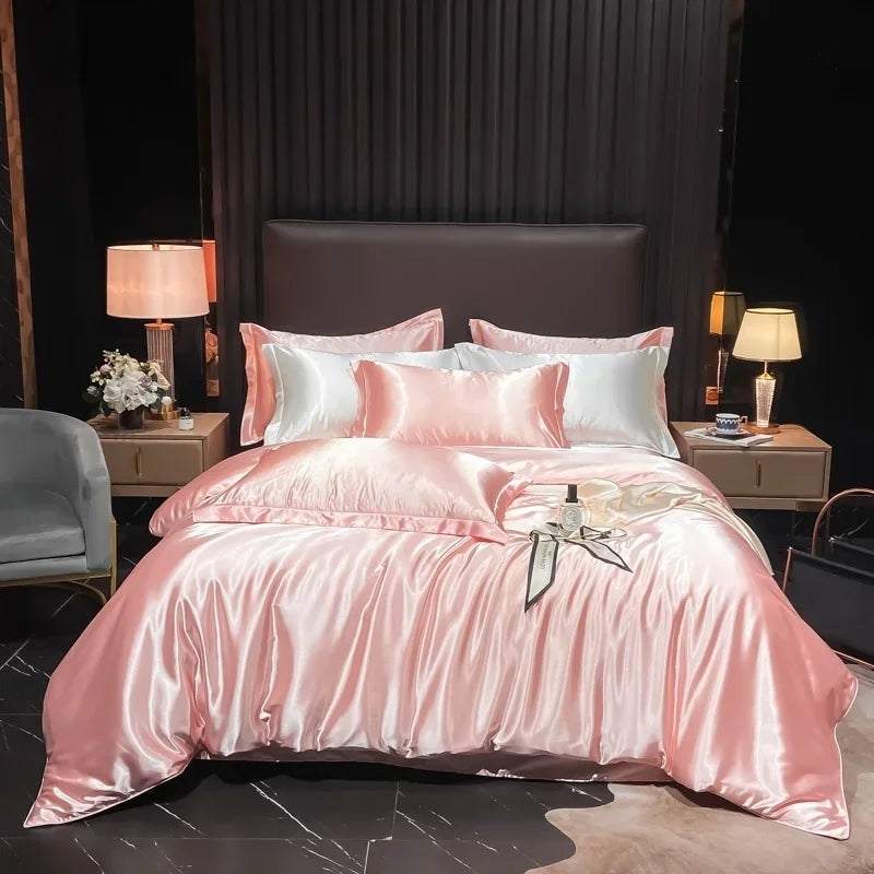 Lan Duo Mao Silk Blend Duvet Cover Set Mulberry Silk Edition