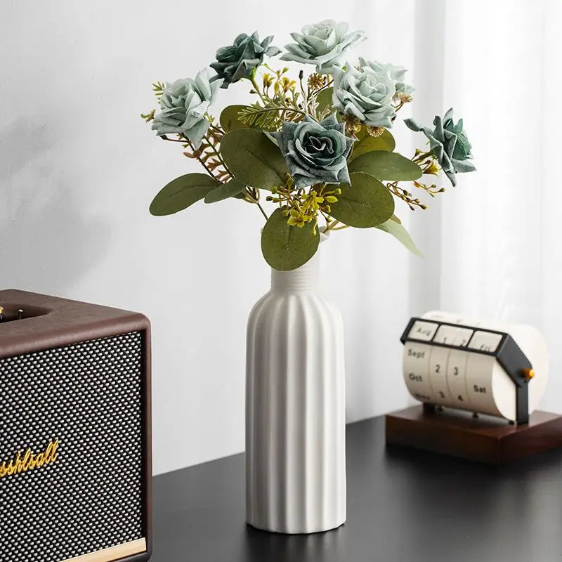 Pure White Ceramic Vase | Timeless Minimalist Home Décor