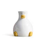 Creative Cartoon Ceramic Vase Cute Duck Flower Arrangement Hydroponic Home Decor Living Room Foyer Decoration