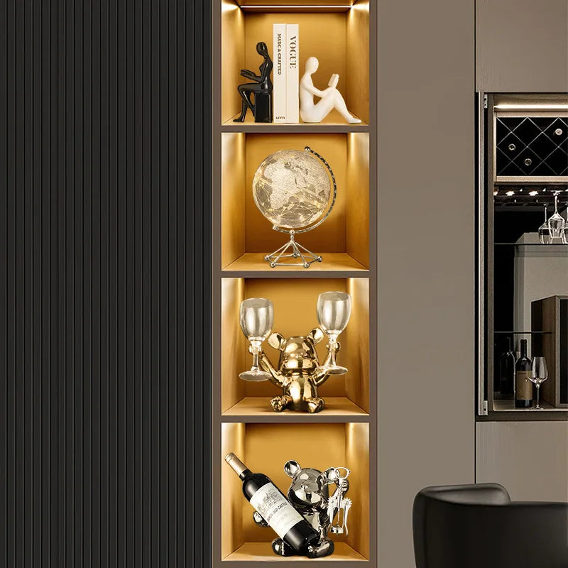 Sculptural Resin Figurine Bookends | Luxury Modern Home & Study Décor