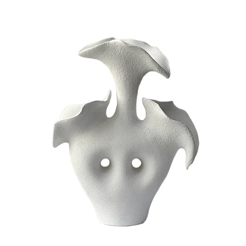 Organic Resin Sculptural Vase | Modern Luxury Home Décor