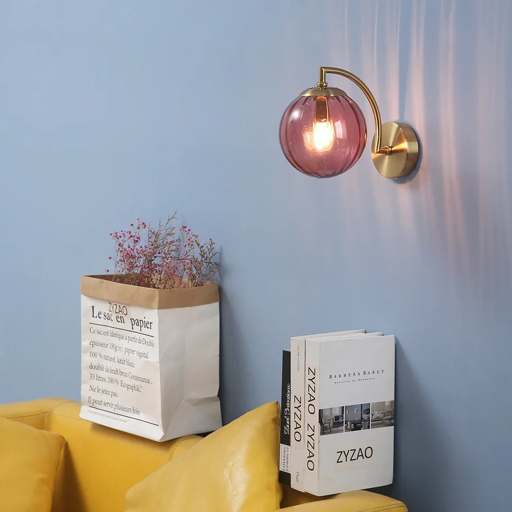 Stained Glass Wall Sconce | Nordic Minimalist Wall Light