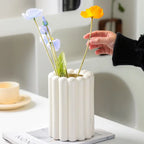 Wide-Mouth Porcelain Flower Vase | Luxury Ceramic Home Décor