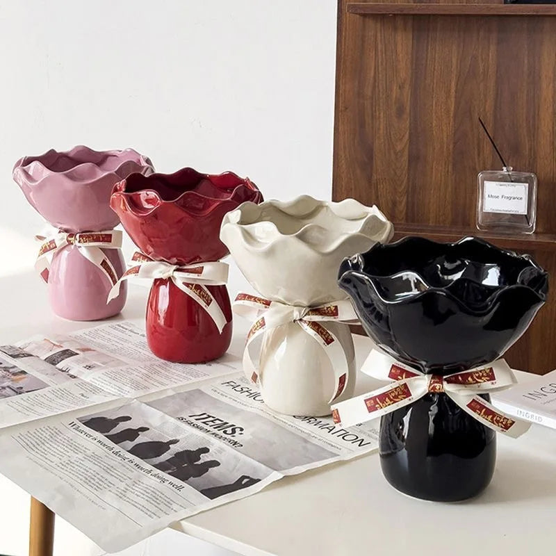 Ceramic Mood Vase | Luxury Porcelain Flower Vessel | Perfect Couple's Gift