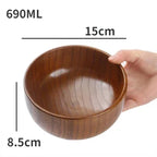Elegant Jujube Wooden Bowls