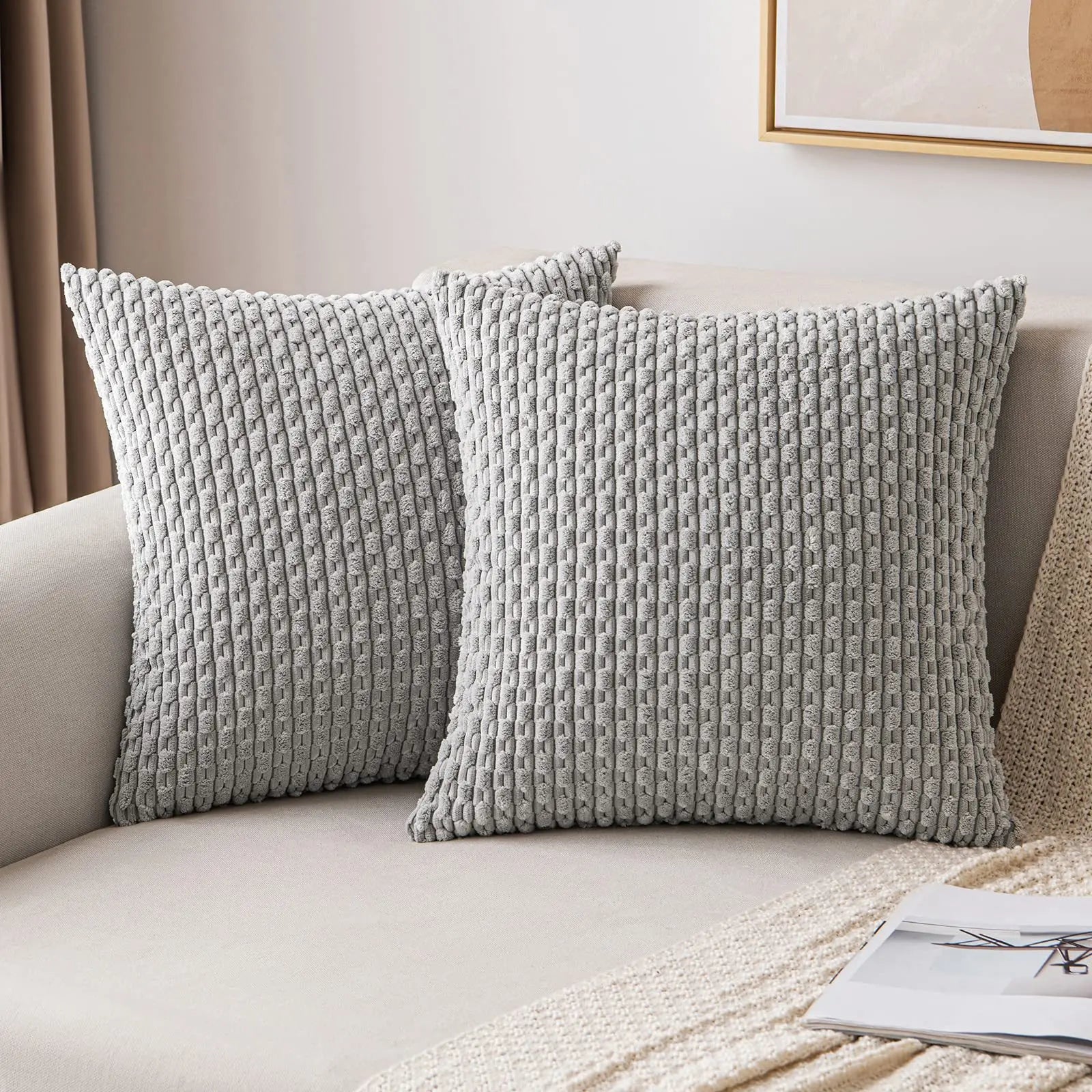 Elegant Textured Cushion Cover