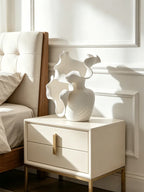 Sculptural Petal Porcelain Vase | Luxury Home Décor Statement Piece