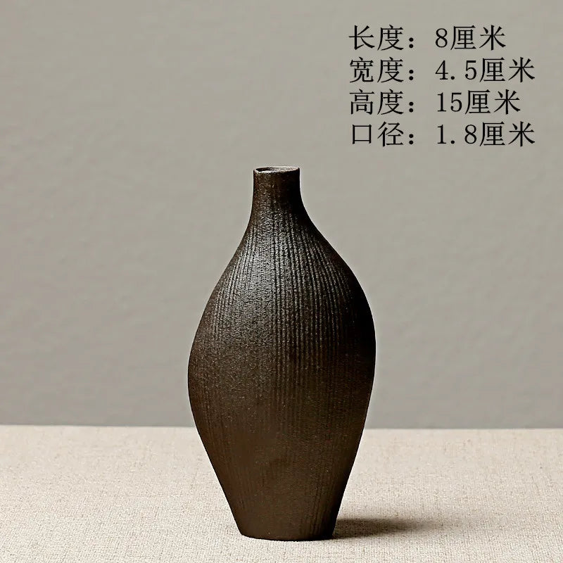 Abstract Terracotta Vase