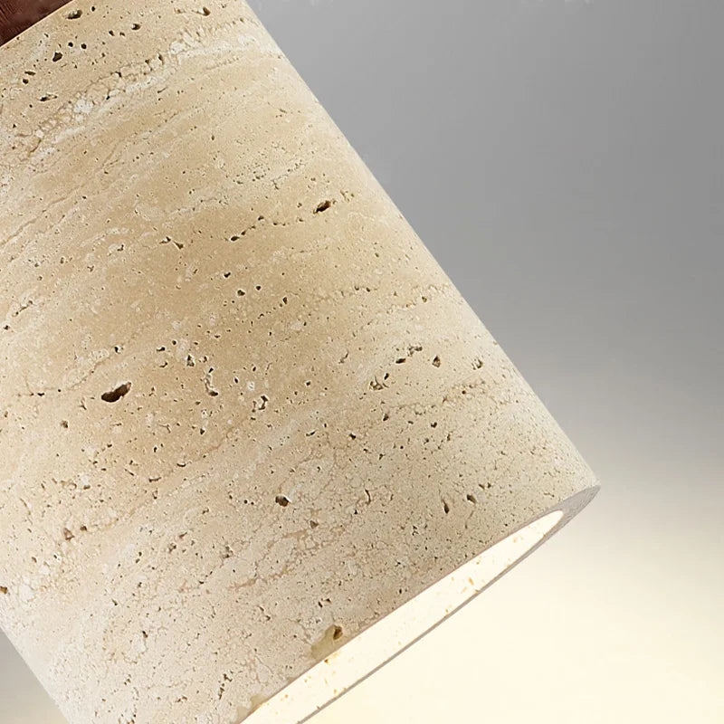Cave Stone Pendant Light | Wabi-Sabi Bedside Lamp | Contemporary LED | E27