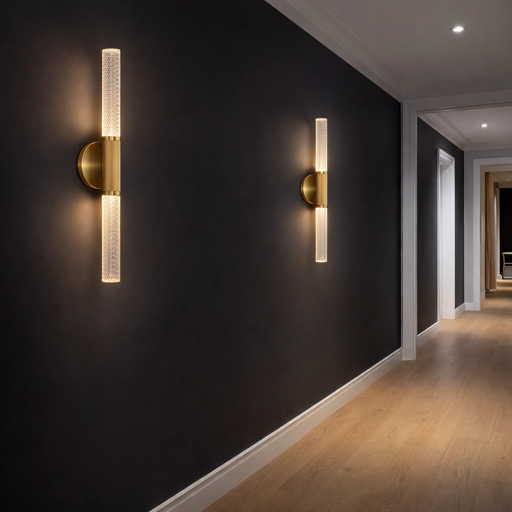 Crystal Rod LED Wall Sconce — Nordic Bubbles