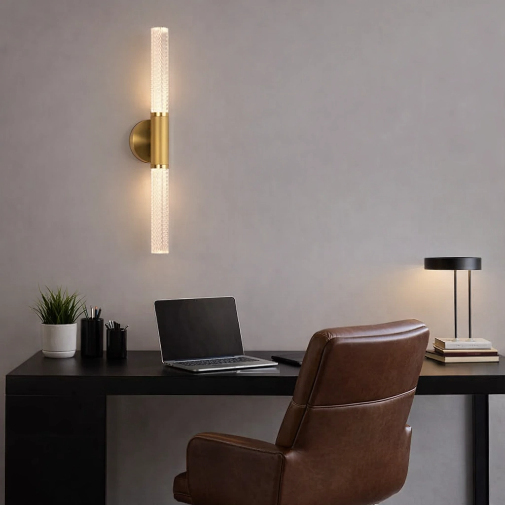 Crystal Rod LED Wall Sconce — Nordic Bubbles